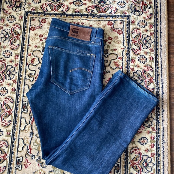 G-Star Raw Straight Blue Jeans Modern Denim Fit Size 34/32 - Picture 2 of 5